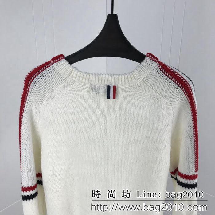THOM BROWNE湯姆布朗 18ss秋冬新款 肩部拼接毛衣 情侶款 ydi1098